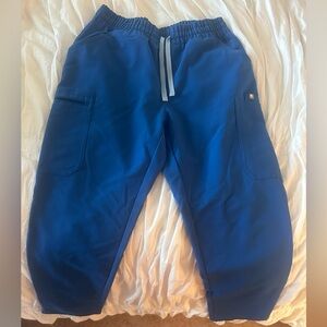 Figs women’s scrub bottoms straight leg blue sz medium